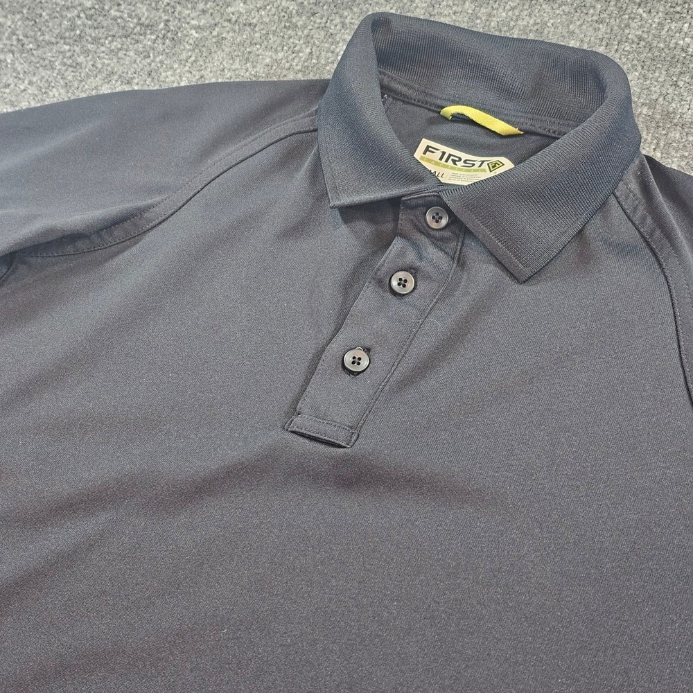 First Tactical Mens Performance Polo Shirt Black Small Short Sleeve Pen Pocket